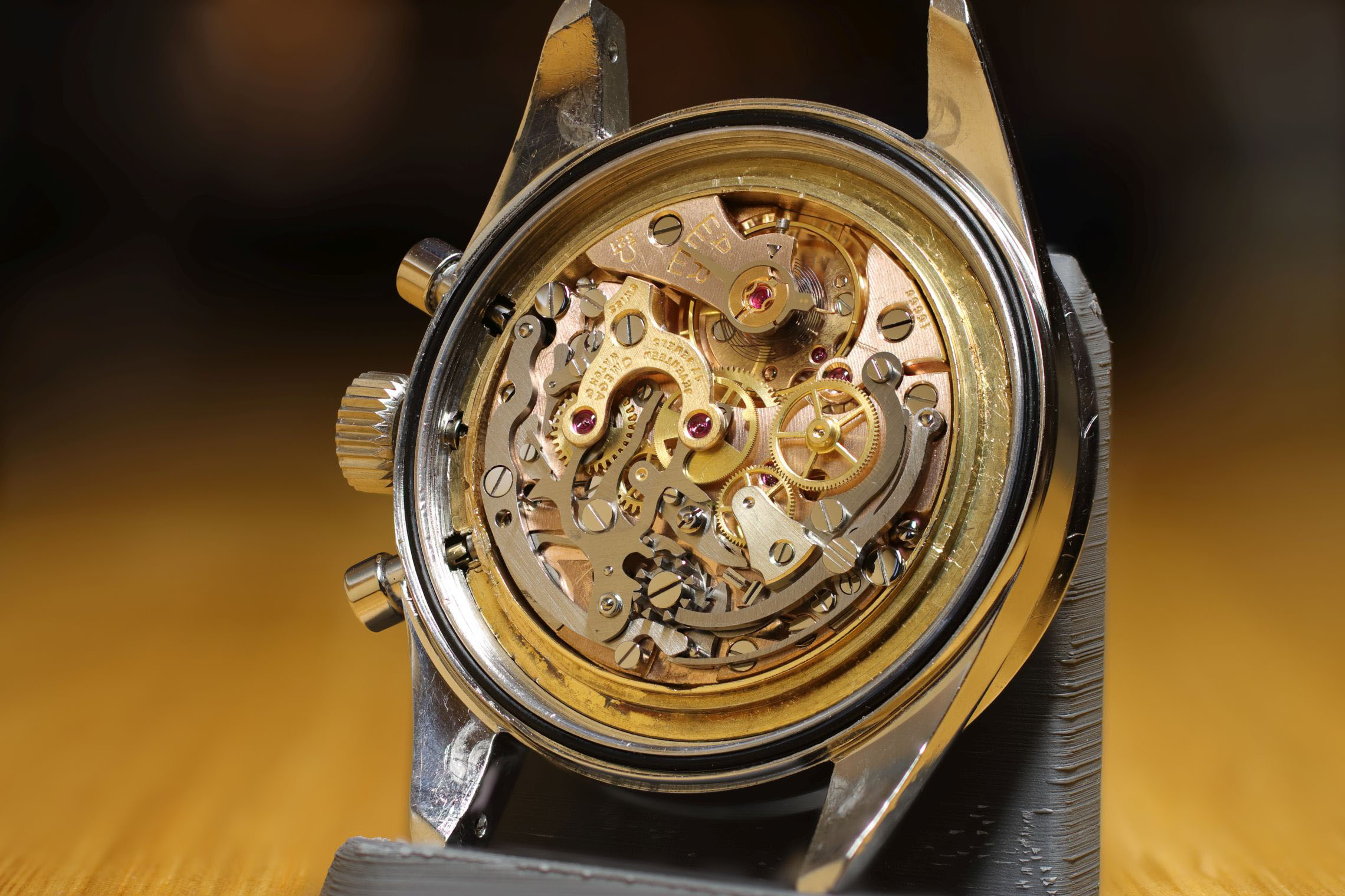 Kaliber 321, Nahaufnahme des Chronographenwerks